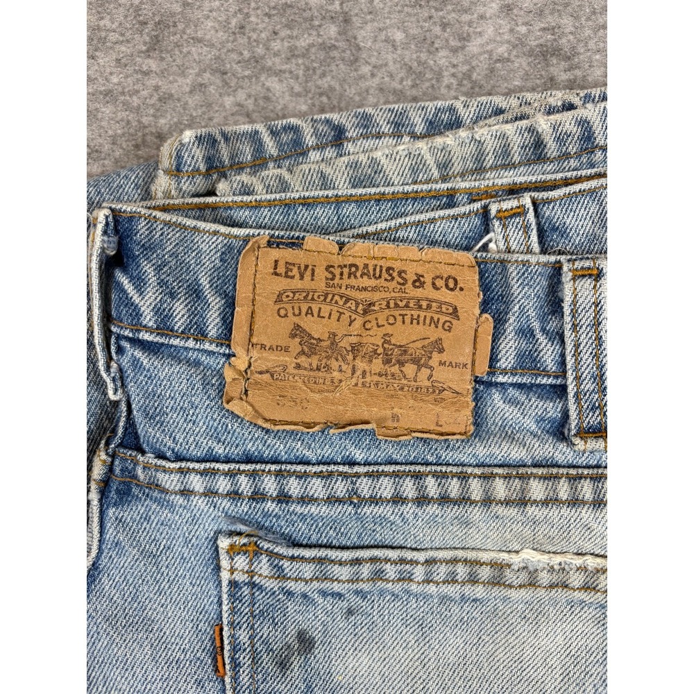 Vintage 80s Levis 550 Jeans Mens 34x32 Blue Relaxed Orange Tab Retro Baggy USA